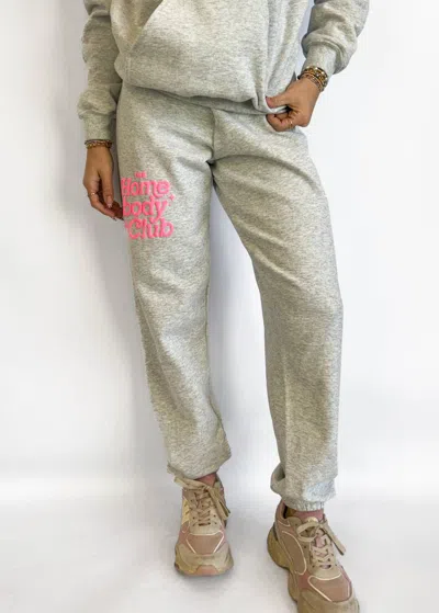 Poppy & Pine Homebody Club Puff Sweatpants In Ash Grey