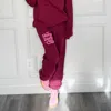 Poppy & Pine Puff Homebody Club Sweatpants In Maroon