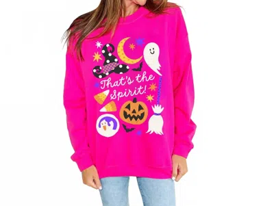 Poppy & Pine That's The Spirit Sweatshirt In Pink