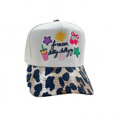 Poppy & Pine Women's Forever Dilly Dallying Brim Hat In Leopard In Multi