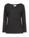 Poppy Field Woman T-shirt Black Size M Bamboo, Elastane In Black