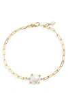 POPPY FINCH POPPY FINCH BUBBLE CULTURED PEARL STATION BRACELET