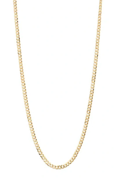 Poppy Finch Curb Chain Necklace In Gold