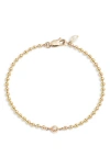 POPPY FINCH POPPY FINCH DIAMOND & FRESHWATER PEARL BEADED BRACELET