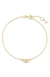 POPPY FINCH POPPY FINCH SUNRISE PENDANT BRACELET