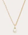 POPPY FINCH WOMEN'S CULTURED PEARL & 14K GOLD TRIO DOT PENDANT NECKLACE