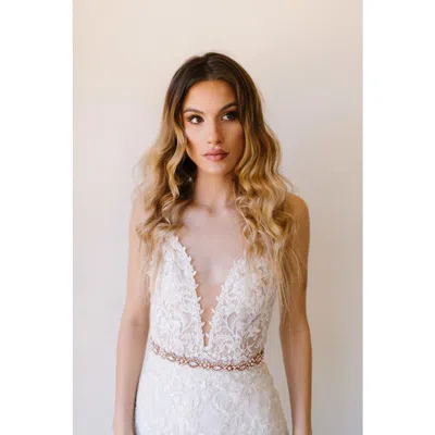 Poppy Lane Amara Bridal Belt In Gold