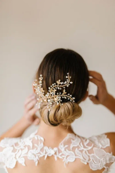 Poppy Lane Indie Bridal Comb In Gold
