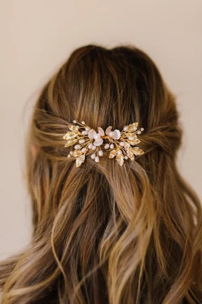 Poppy Lane June Bridal Comb In Gold