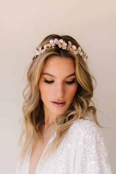 Poppy Lane Tatum Bridal Headpiece In Gold