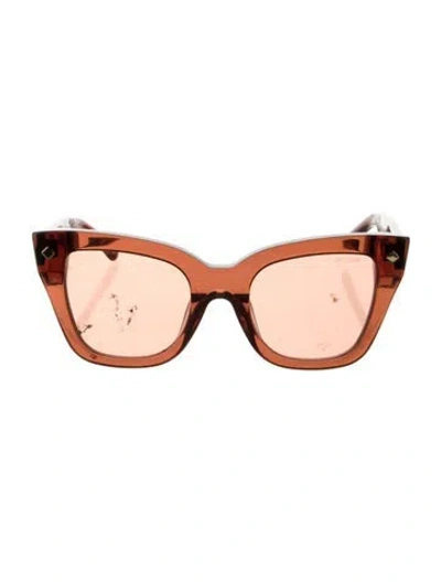 Pre-owned Poppy Lissiman Cat-eye Tinted Sunglasses In Multi