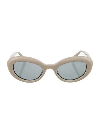 Pre-owned Poppy Lissiman Cat-eye Tinted Sunglasses In Neutrals