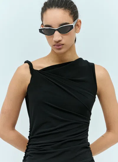 Poppy Lissiman Linda Sunglasses In Black