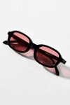 Poppy Lissiman Monty Rectangle Sunglasses In Black