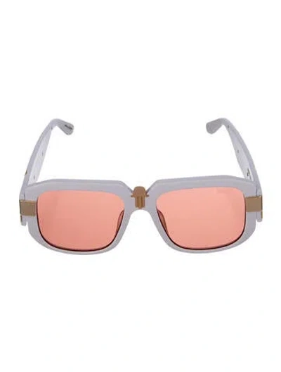 Pre-owned Poppy Lissiman Oversize Tinted Sunglasses In Pink