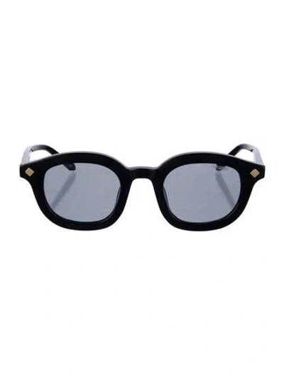 Pre-owned Poppy Lissiman Square Tinted Sunglasses In Black