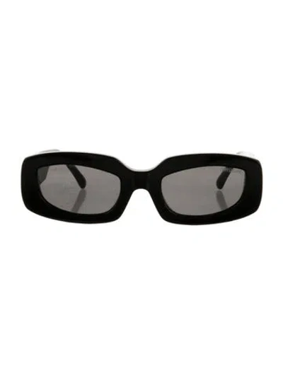 Pre-owned Poppy Lissiman Square Tinted Sunglasses In Black