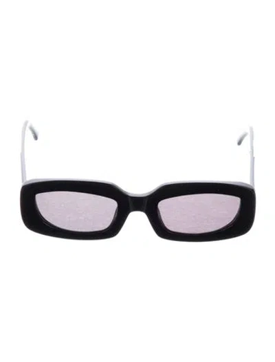 Pre-owned Poppy Lissiman Square Tinted Sunglasses In Black