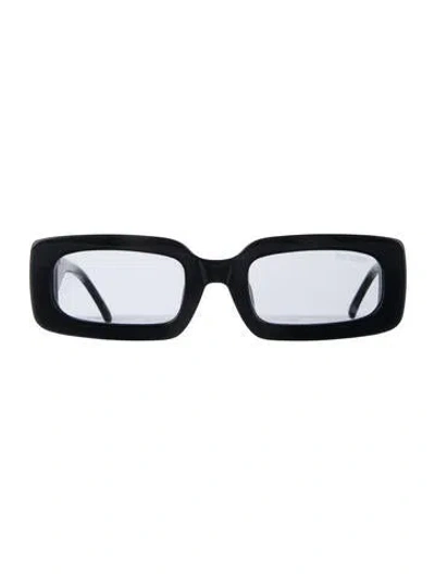 Pre-owned Poppy Lissiman Square Tinted Sunglasses In Black