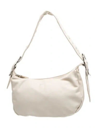 Pre-owned Poppy Lissiman Vegan Leather Shoulder Bag In Neutral