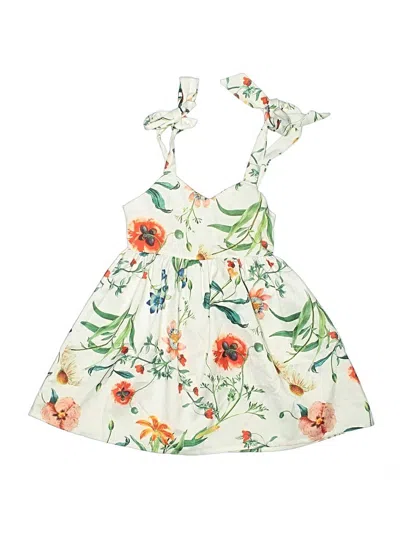 Pre-owned Popreal Kids' Dress In White