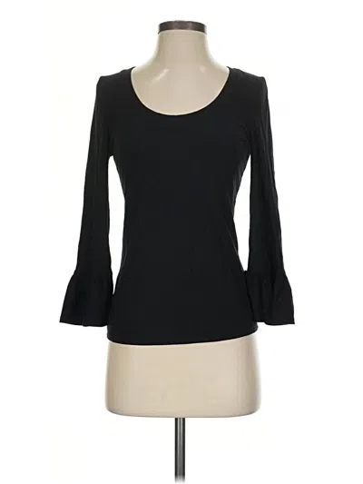 Pre-owned Popsugar 3/4 Sleeve T-shirt In Black