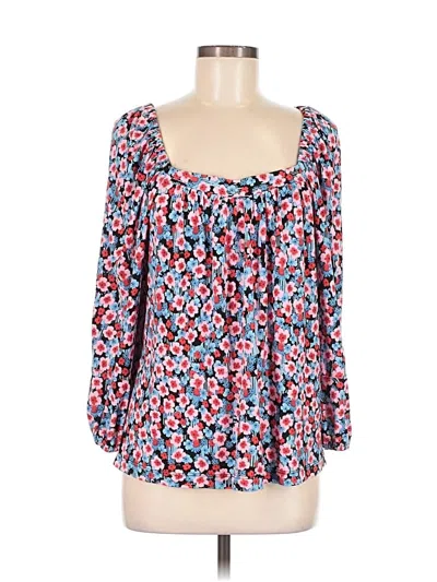 Pre-owned Popsugar 3/4 Sleeve T-shirt In Blue