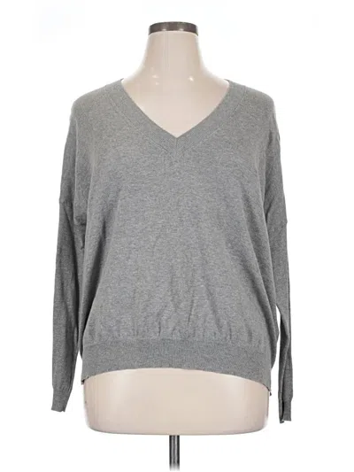 Pre-owned Popsugar 3/4 Sleeve T-shirt In Gray