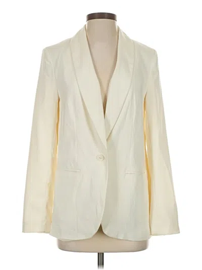 Pre-owned Popsugar Blazer Jacket In Ivory