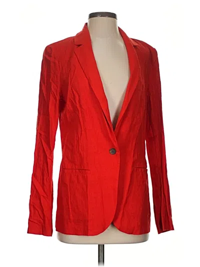 Pre-owned Popsugar Blazer Jacket In Red