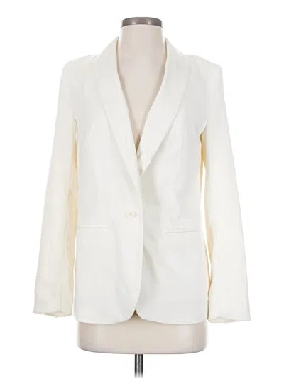 Pre-owned Popsugar Blazer Jacket In White