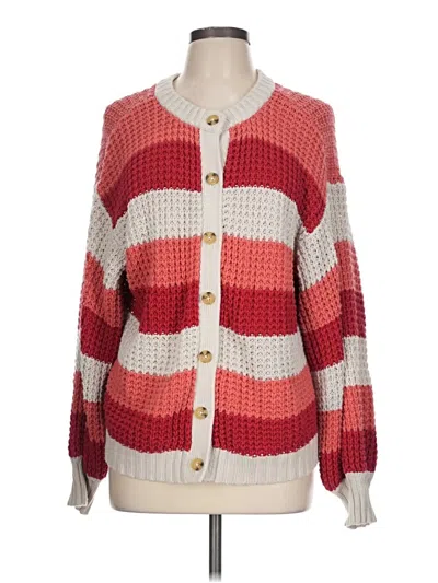 Pre-owned Popsugar Cardigan Sweater In Red