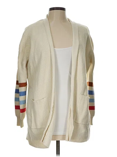 Pre-owned Popsugar Cardigan Sweater In White