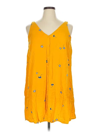 Pre-owned Popsugar Casual Dress In Yellow