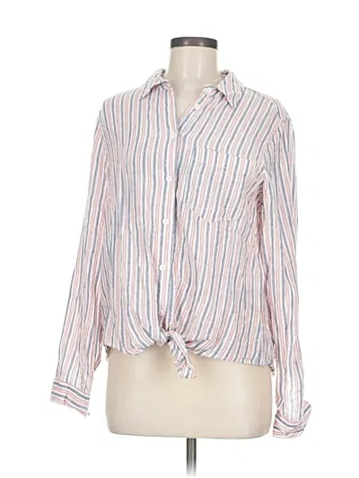 Pre-owned Popsugar Long Sleeve Blouse In Pink