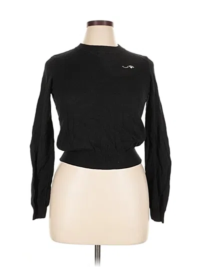 Pre-owned Popsugar Pullover Sweater In Black