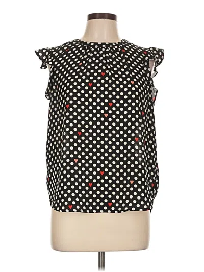 Pre-owned Popsugar Sleeveless Blouse In Black