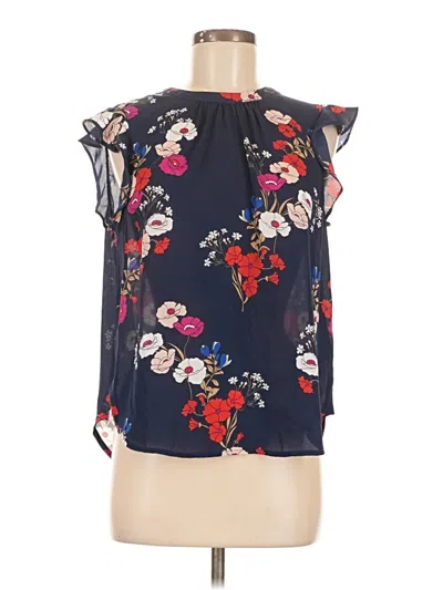 Pre-owned Popsugar Sleeveless Blouse In Blue