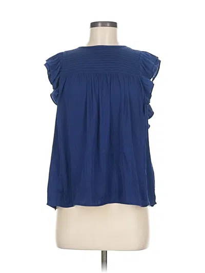 Pre-owned Popsugar Sleeveless T-shirt In Blue
