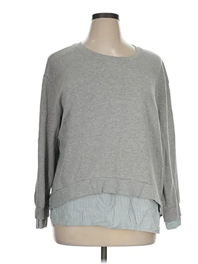 Pre-owned Popsugar Sweatshirt In Gray