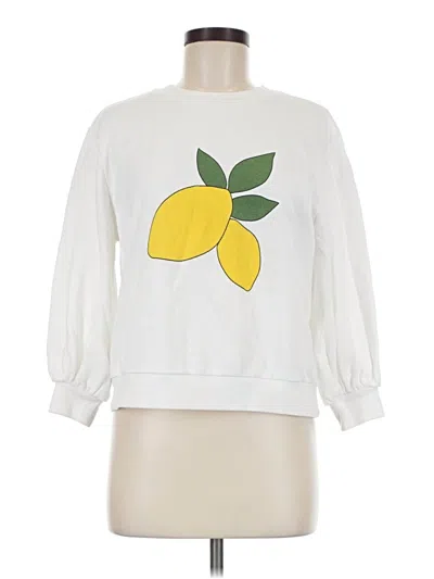 Pre-owned Popsugar Sweatshirt In White