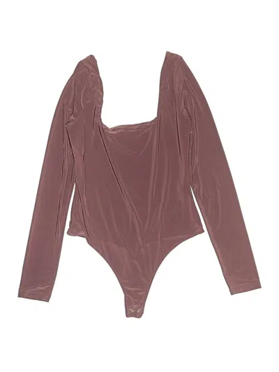 Pre-owned Popular 21 Bodysuit In Burgundy
