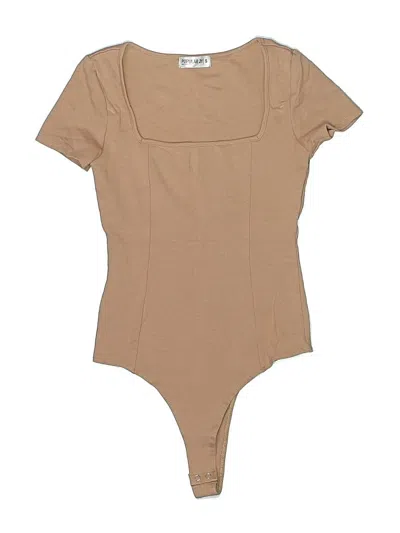 Pre-owned Popular 21 Bodysuit In Tan