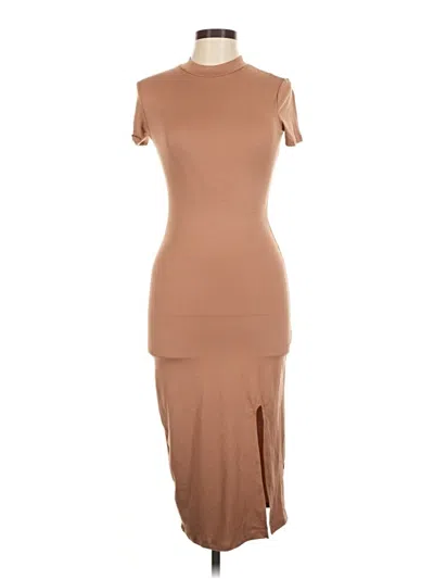 Pre-owned Popular 21 Casual Dress In Brown