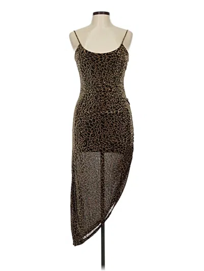 Pre-owned Popular 21 Cocktail Dress In Brown