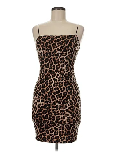 Pre-owned Popular 21 Cocktail Dress In Brown