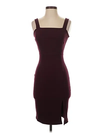 Pre-owned Popular 21 Cocktail Dress In Burgundy