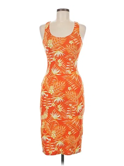Pre-owned Popular 21 Cocktail Dress In Orange