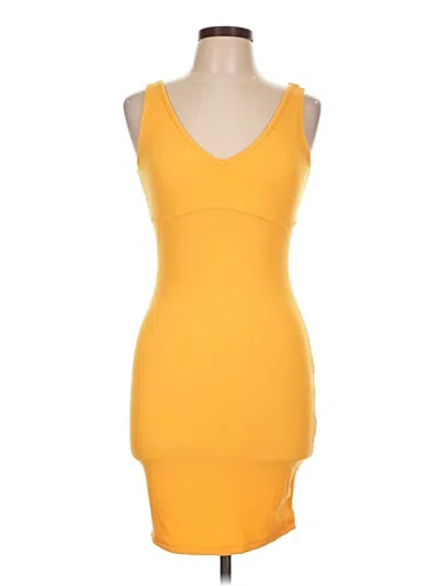 Pre-owned Popular 21 Cocktail Dress In Yellow