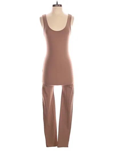 Pre-owned Popular 21 Jumpsuit In Brown